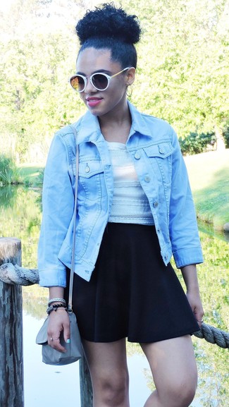 С чем носить черно-белые солнцезащитные очки женщине