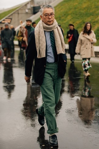 С чем носить черно-белый шерстяной пиджак мужчине