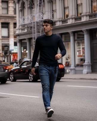 С чем носить черно-белый плетеный ремень мужчине