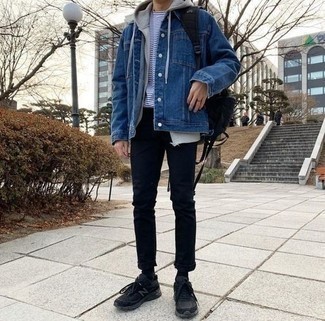 С чем носить черные кроссовки мужчине