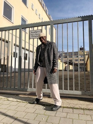 Какие куртки-рубашки носить с черными кроссовками мужчине