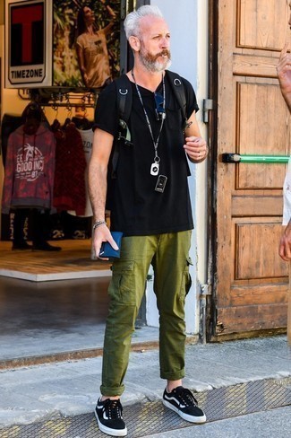 С чем носить черный рюкзак мужчине