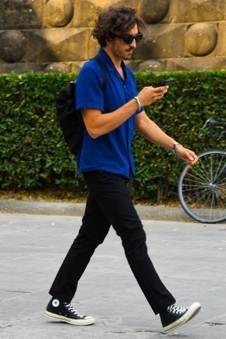 С чем носить черный рюкзак мужчине