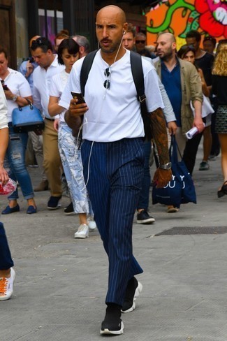 С чем носить черный рюкзак мужчине