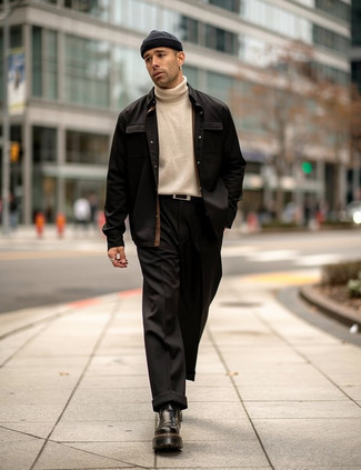 С чем носить черный ремень мужчине