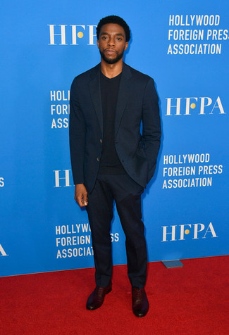 Какие оксфорды носить с черным пиджаком