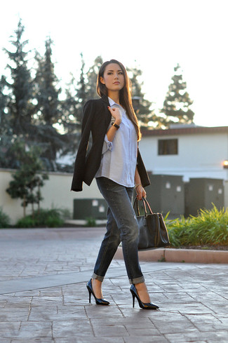 Какие туфли носить с черным пиджаком