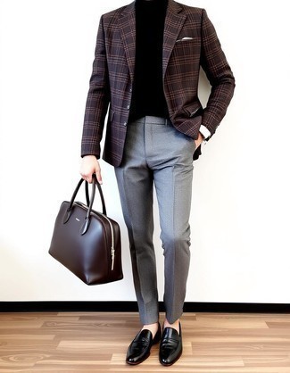 С чем носить черный портфель