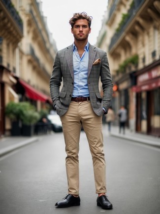 Какие пиджаки носить с черными брогами