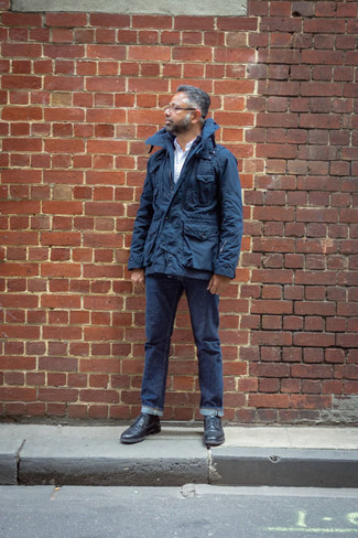 Какие полевые куртки носить с черными брогами