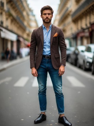 Какие джинсы носить с черными брогами