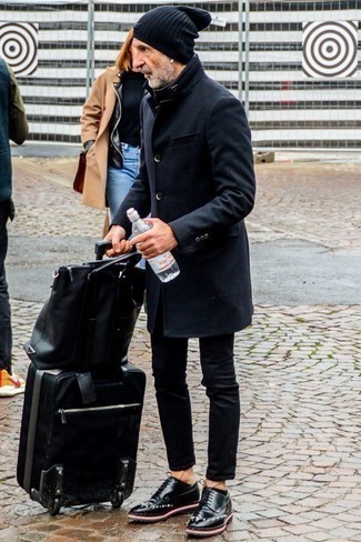 Какие джинсы носить с черными брогами