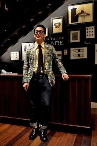 Какие джинсы носить с черными брогами