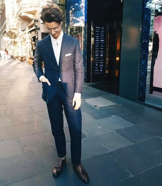 Какие рубашки с длинным рукавом носить с черными брогами