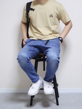 С чем носить черный рюкзак из плотной ткани мужчине