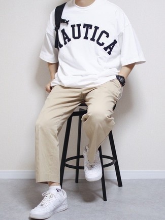 С чем носить черный рюкзак из плотной ткани мужчине