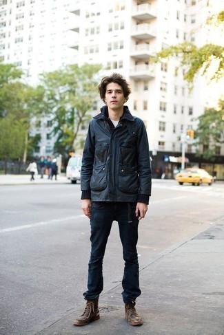 С чем носить черный ремень из плотной ткани мужчине