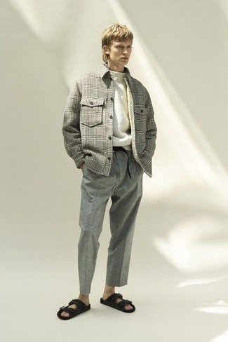 С чем носить черный ремень из плотной ткани мужчине