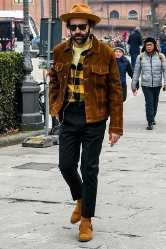 С чем носить черный ремень из плотной ткани мужчине