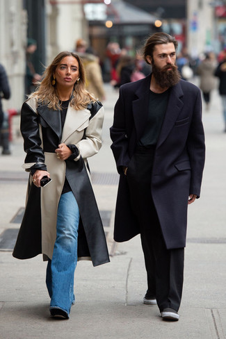 С чем носить черные слипоны из плотной ткани мужчине