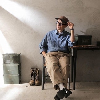 С чем носить черные часы из плотной ткани мужчине