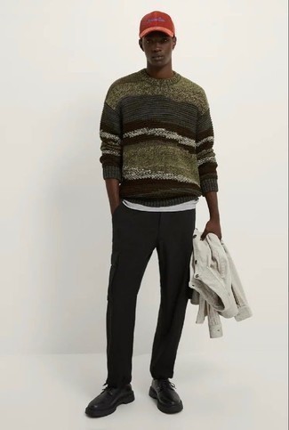 Какие туфли дерби носить с черными брюками карго