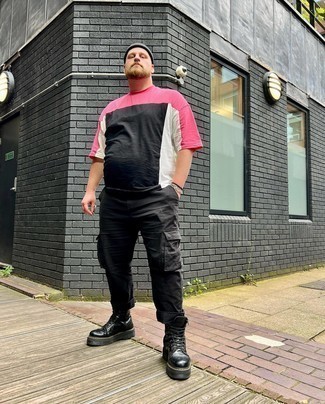 Какие рабочие ботинки носить с черными брюками карго