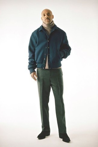 Какие бомберы носить с черными ботинками челси мужчине