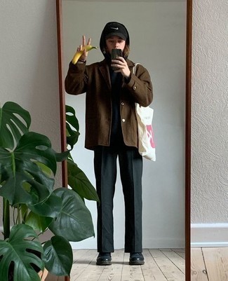 Какие пиджаки носить с черными брюками чинос