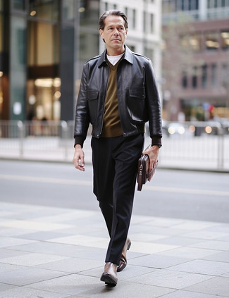 Какие ботинки челси носить с черными брюками чинос