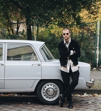 Какие туфли дерби носить с черными брюками чинос