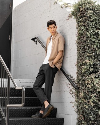 Какие туфли дерби носить с черными брюками чинос