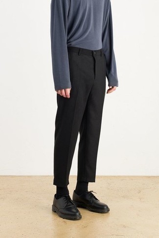 Какие туфли дерби носить с черными брюками чинос