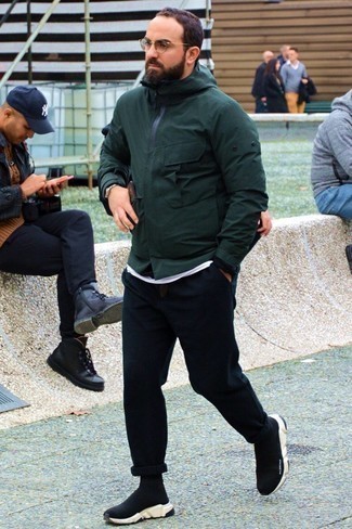 Какие ветровки носить с черными брюками чинос