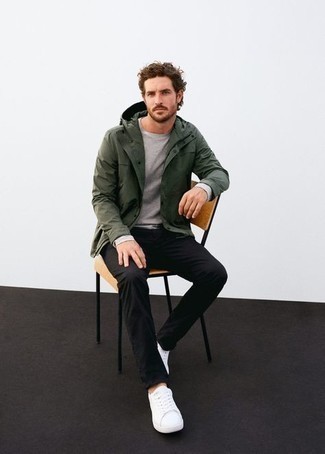 Какие ветровки носить с черными брюками чинос
