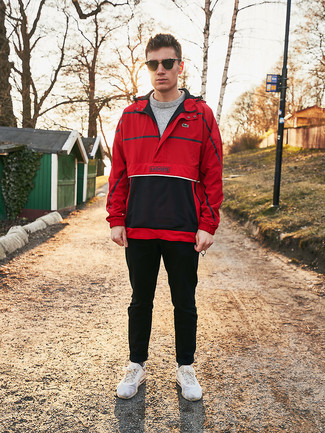 Какие ветровки носить с черными брюками чинос