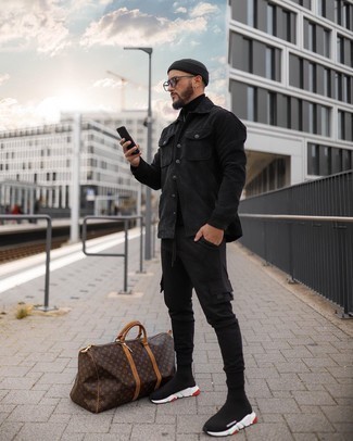 С чем носить черную вельветовую куртку мужчине