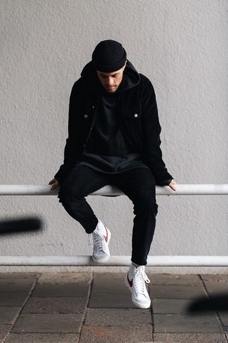 С чем носить черную вельветовую куртку мужчине