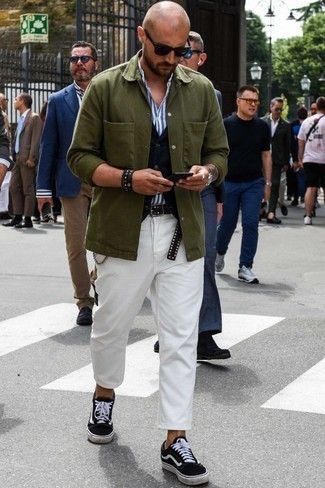 С чем носить черное джинсовое пальто мужчине