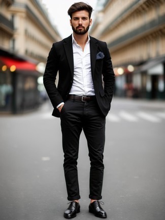 Какие пиджаки носить с черными туфлями дерби