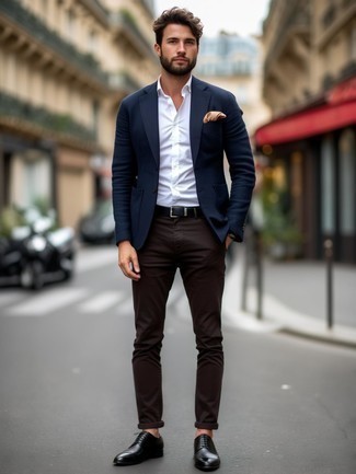 Какие пиджаки носить с черными туфлями дерби