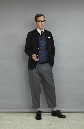 Какие пиджаки носить с черными туфлями дерби