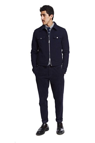 Какие бомберы носить с черными туфлями дерби