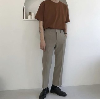 С чем носить черные туфли дерби