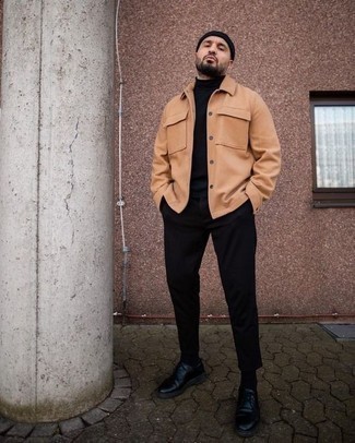 Какие водолазки носить с черными туфлями дерби