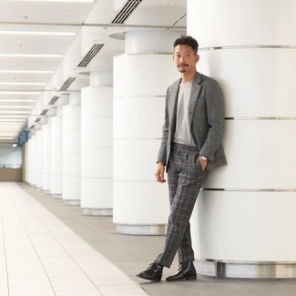 Какие пиджаки носить с черными ботинками дезертами