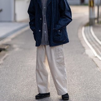 С чем носить черные ботинки дезерты