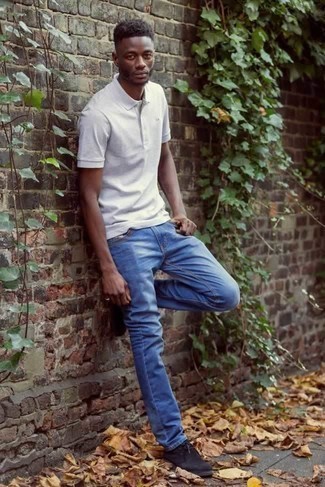 Какие футболки-поло носить с черными ботинками дезертами