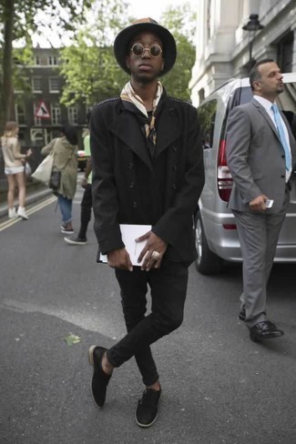 Какое полупальто носить с черными монками с двумя ремешками