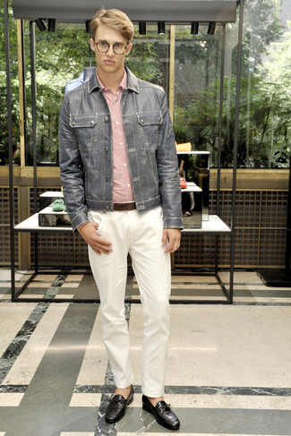 С чем носить черные мокасины мужчине